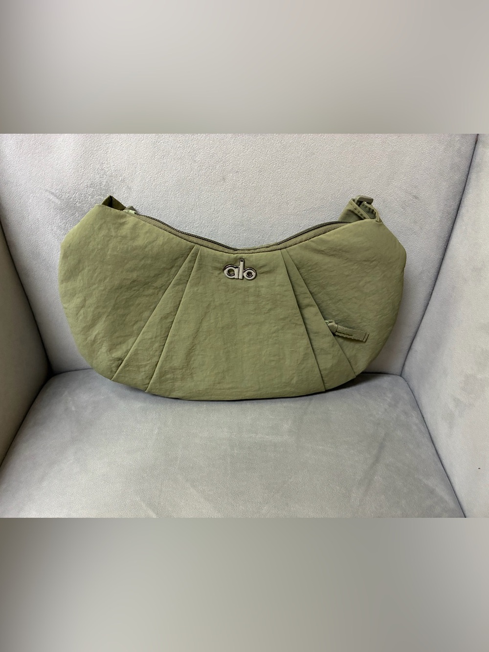 ALO Yoga Olive Green Crescent Shoulder Bag